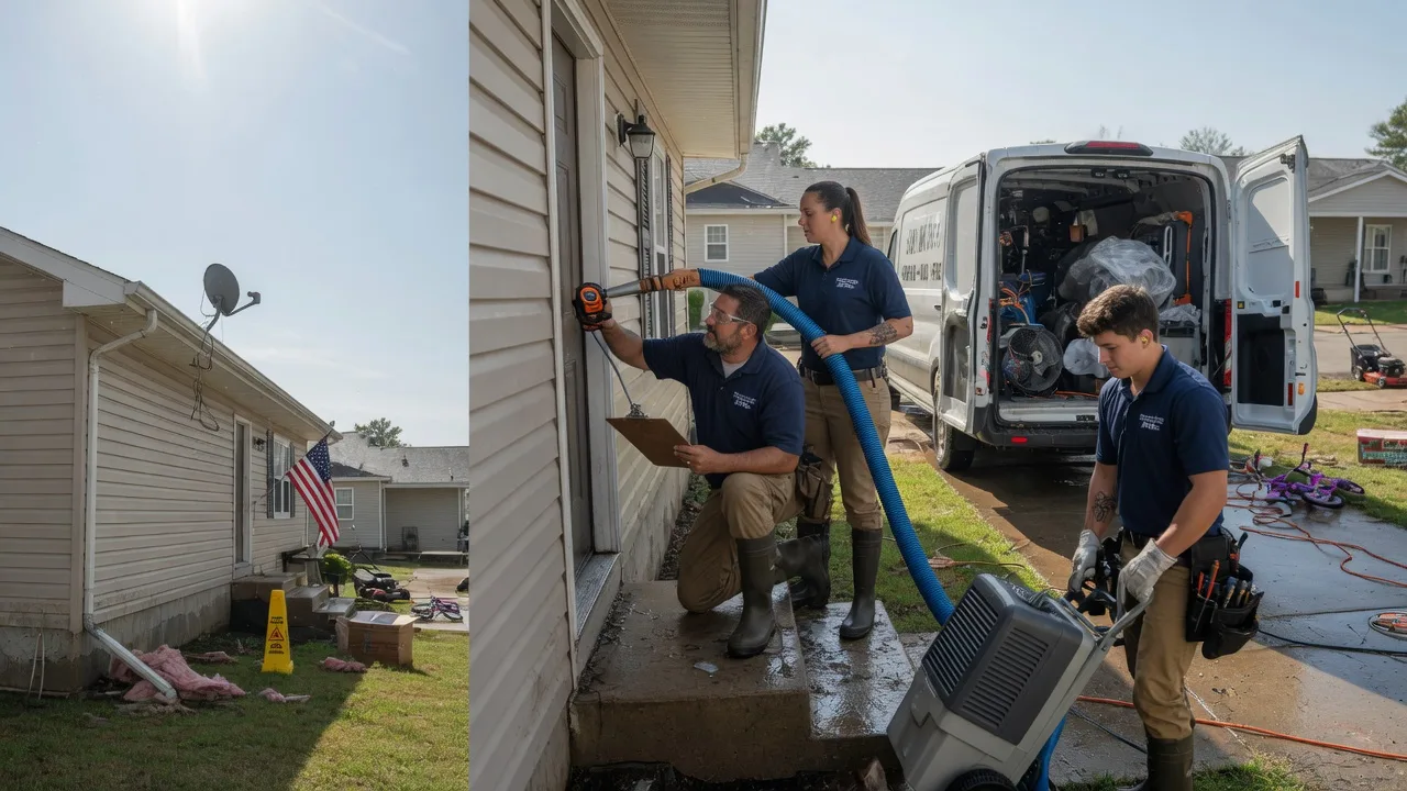 Ceiling Water Damage Restoration in Hidalgo, IL near me